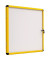 Schaukasten Enclore Ultrabrite gelb 6 x A4 Metallrückwand weiß magnetisch