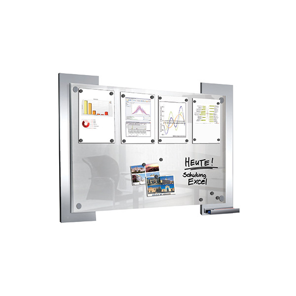 4044917418288 - Glas-Magnetboard Look 43651814 106x84cm Glas Stahlrahmen 4044917418288 Kerkmann