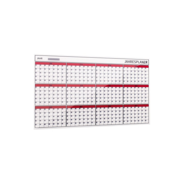 5603750113638 - Jahresplaner GL163901 Glas Kollektion 4mm weß 5603750113638 Bi-Office