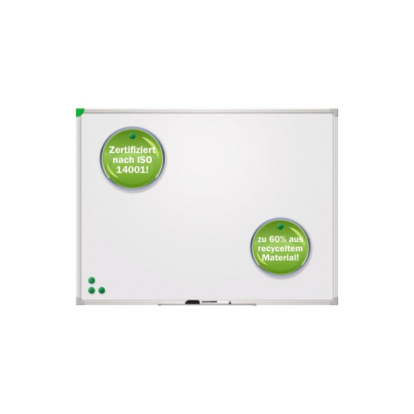 4016946221610 - Whiteboard U-Act!Line® Hoch- & Querformat lackiert magnethaftend recycelbar mit Ablageschale B 400 x H 300 mm