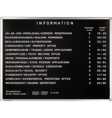 Rillentafel Premium 7-600034 30 x 40 cm (BxH) schwarz