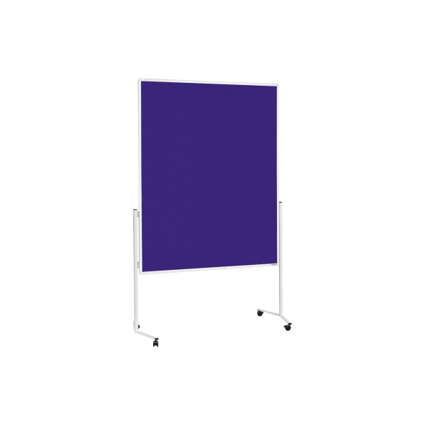 4013695033181 - Moderationstafel 2111103 120x150cm Filz + Filz (beidseitig) pinnbar mit Rollen blau + blau 4013695033181 Magnetoplan