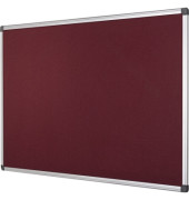 Pinnwand SA0305170, 90x60cm, Filz, Aluminiumrahmen, rot
