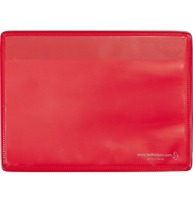 Kennzeichnungshülle 166043 A4 quer PVC rt magnethaftend