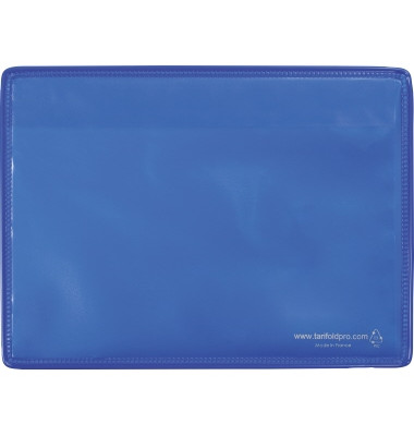 Kennzeichnungshülle 166041 A4 quer PVC bl magnethaftend