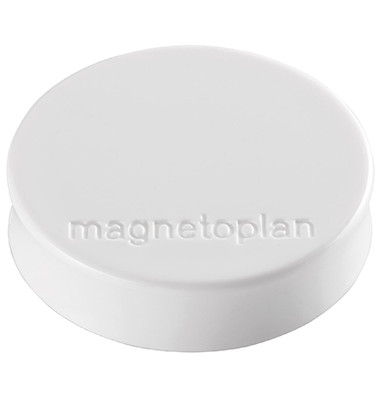 Haftmagnet Ergo Medium, 1664000, Rund, 30mm &Oslash;, wei&szlig;, 700g