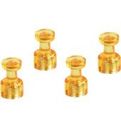 Haftmagnet Memohalter, 1666144, Kegel, 11mm &Oslash;, gelb, 500g
