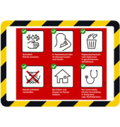 Magnetrahmen Safety Line 194974 DIN A4 PVC ge/sw