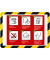 Magnetrahmen Safety Line 194974 DIN A4 PVC ge/sw