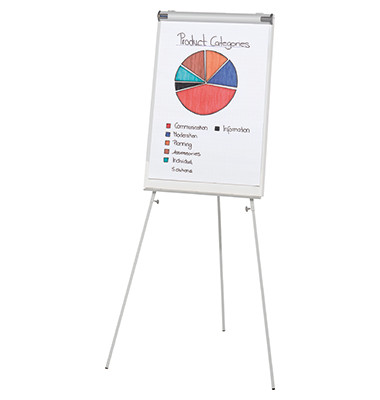 Flipchart, 1134, 68x105cm, grau, mit Beinen