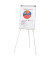 Flipchart, 1134, 68x105cm (BxH), grau, mit Beinen