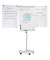 Flipchart, 1148, 68x105cm, hellgrau, mit Rollen, mit 2 Seitenarme