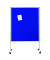 Moderationstafel Mobil XL 7-210600, 120x150cm, Filz + Whiteboard (beidseitig), pinnbar, beschreibbar, magnetisch, mit Rollen, bl
