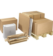 Faltkarton 161189370 braun, bis DIN A3+, innen 610x400x350mm, Wellpappe 1-wellig