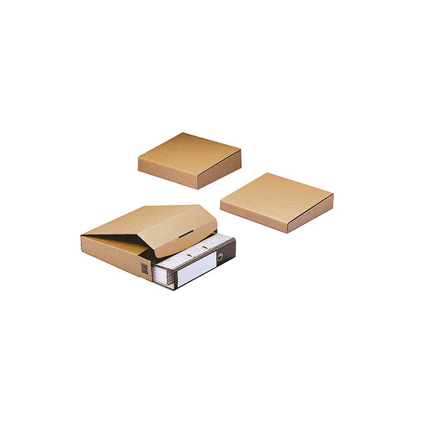 4033657009658 - Ordnerversandkartons CP05808 braun für 1 Ordner 80mm innen 322x288x80mm Wellpappe 1-wellig 4033657009658 ColomPac