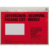 Lieferscheintaschen 161276200 C6 "LIEFERSCHEIN - RECHNUNG" selbstklebend 