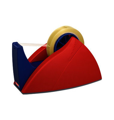 Klebebandabroller Easy Cut 57422-00000-03, f&uuml;r Klebeb&auml;nder bis 25mm x 66m, rot/blau