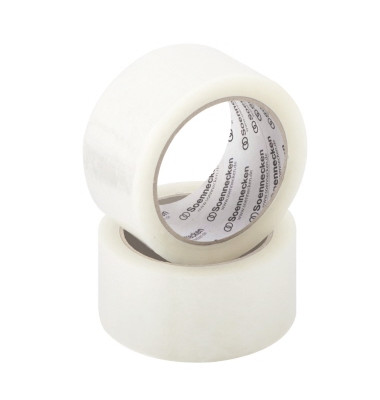 Packband 5860, 50mm x 66m, PP, leise abrollbar, transparent
