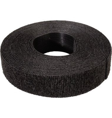Klettstreifen VELCRO 5m unperf. sw