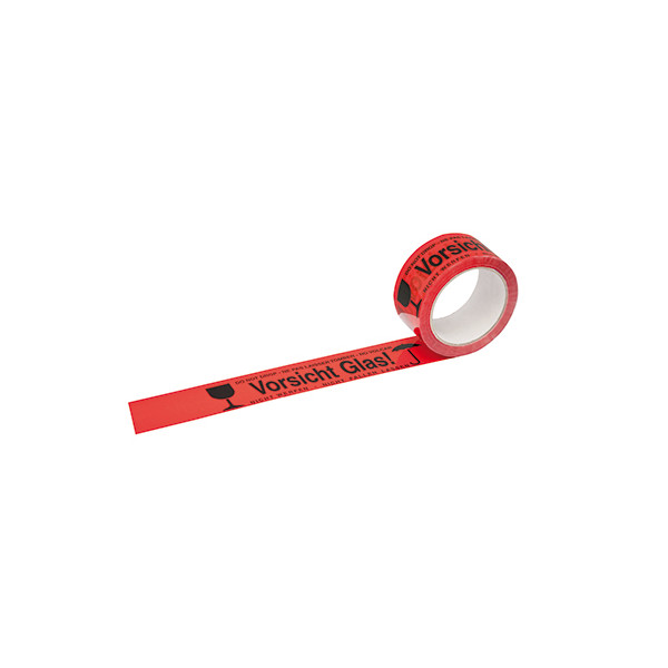 4003969942356 - Signalpackband 796884 Vorsicht Glas 50mm x 66m PP leise abrollbar orange schwarz 4003969942356 66 Meter