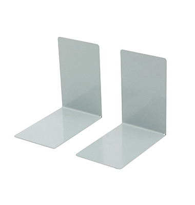Buchstützen E-10245 00 9x14x14cm (BxTxH) Metall lichtgrau