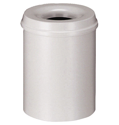 Papierkorb H2515482 15l rund Metall lichtgrau