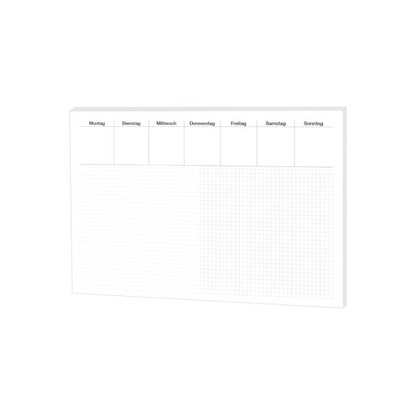 4002871466325 - Schreibunterlage Office 46632 mit Wochenplaner Liniert&Kariert 48x33cm Papier 30 Blatt 4002871466325 RNK