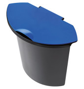 Papierkorbabfalleinsatz the collector H6106593, mit Deckel, 6 Liter, oval, schwarz/blau Papierkorbabfalleinsatz the collector H6106593, mit Deckel, 6 Liter, oval, schwarz/blau