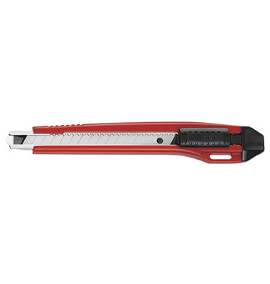 Cutter PREMIUM E-84001 00 9mm Kunststoff rot/schwarz