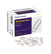 Büroklammern 1351, 26mm, Metall verzinkt silber