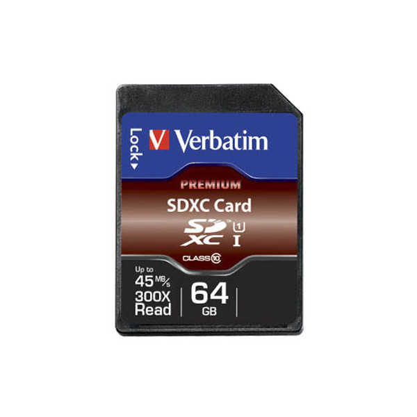 0023942440246 - Speicherkarte SDXC-Card Premium 44024 SDXC Class 10 bis 90 MB s 64 GB 0023942440246 Verbatim