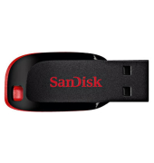 USB-Stick Cruzer Blade SDCZ50-064G-B35, schwarz/rot, ohne, USB 2.0, 64 GB