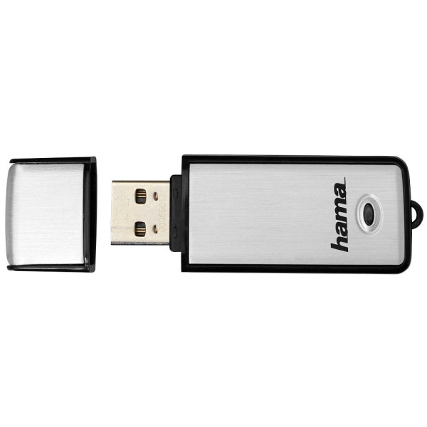4047443166616 - schwarz 64 GB hama USB-Stick Fancy silber schwarz 64 GB 1 St 00108062 4047443166616