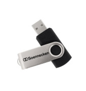 USB-Stick 71613, schwarz/silber, USB 2.0, 16 GB
