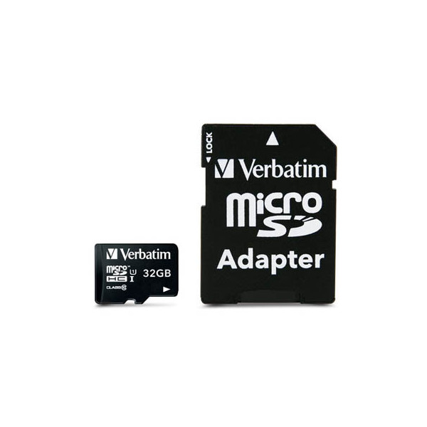 0023942440833 - Speicherkarte microSDHC-Card Premium 44083 Micro-SDHC mit SD-Adapter Class 10 bis 90 MB s 32 GB 0023942440833 Verbatim