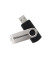 USB-Stick 71616, schwarz/silber, USB 2.0, 4 GB