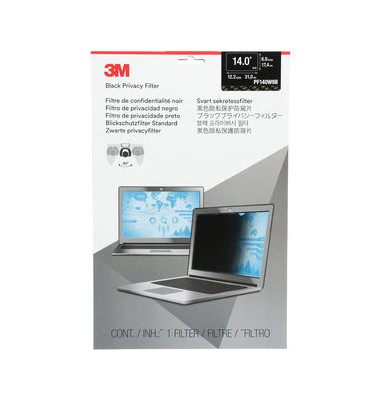  Bildschirmfilter Standard PF140W9B, 14 Zoll, transparent/schwarz