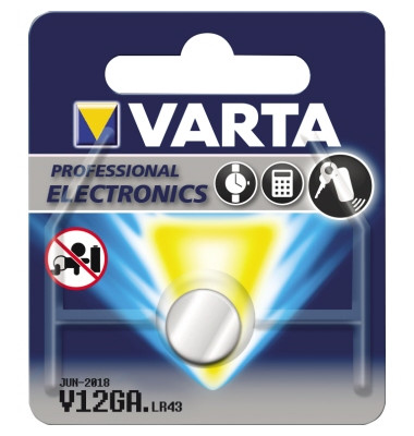 Knopfzelle 04278101401 V12GA 1,5V 80mAh Alkali-Mangan