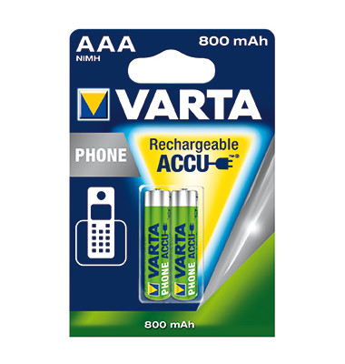 Akkus Recharge Accu Phone, AAA / Micro / HR03, 1,2 Volt