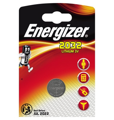 Knopfzellen, CR2032, 3 Volt