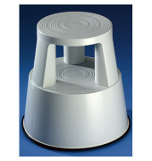 Rollhocker 3618, 1 x 2 Stufen, grau, Kunststoff