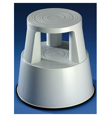 Rollhocker 3618, 1 x 2 Stufen, grau, Kunststoff