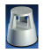 Rollhocker 3618, 1 x 2 Stufen, grau, Kunststoff