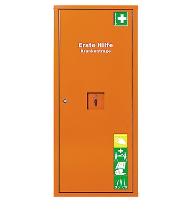 Verbandschrank0501051 Erste-Hilfe-Trage gefüllt orange