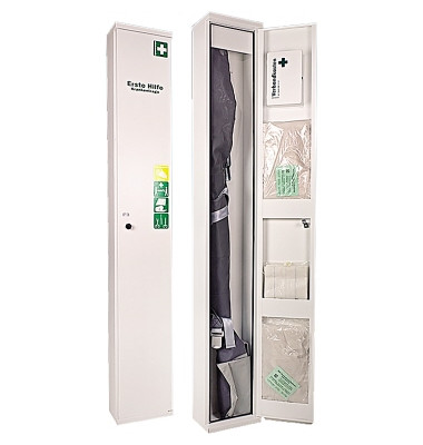 Stehschrank NovoLine 4 0601083 Erste-Hilfe Trage. weiß