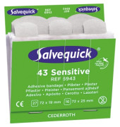 Wundpflasterset Sensitive 6943, 43 St&uuml;ck, Ma&szlig;e sortiert, wei&szlig;
