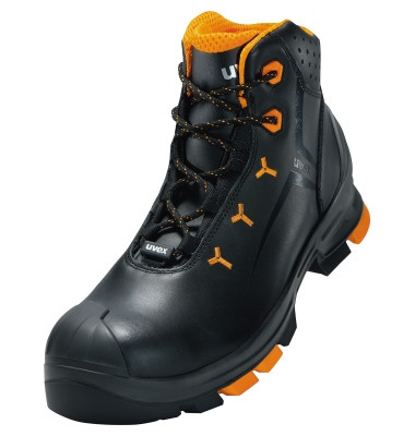 Sicherheitsstiefel uvex 2, S3L, ESD, Unisex, schwarz/orange, Weite 11, Gr&ouml;&szlig;e 46