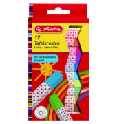 Tafelkreide 8648206 12er Etui  farbig sortiert 4-eckig 10x10x88mm