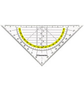 Kunststoff-Geometriedreieck 1823 transparen 16cm