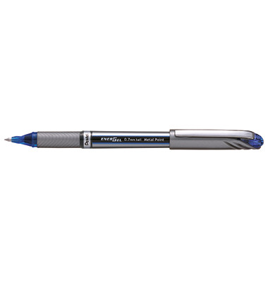 Gelschreiber EnerGel, BL27-CX, blau/silber (Schreibfarbe: blau), 0,35mm, mit Kappe